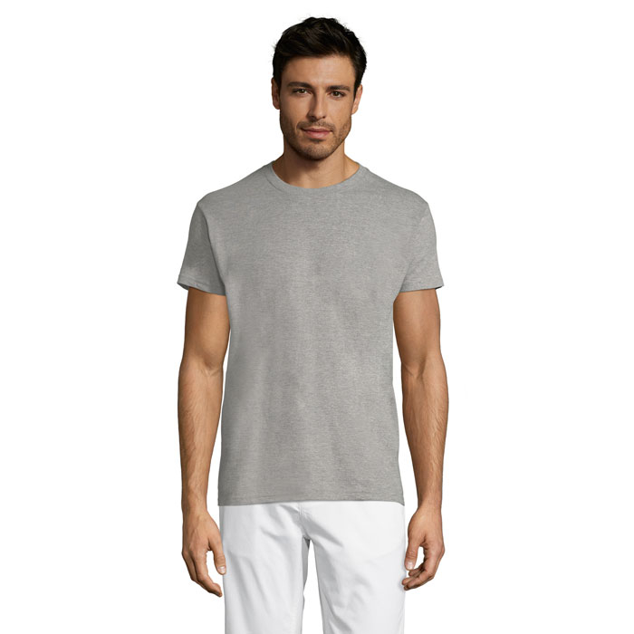 T-shirt personnalisable unisexe usage intensif coton 150g Titan Gris chiné